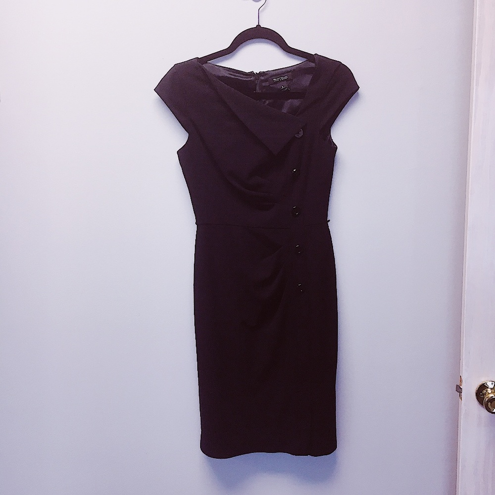 White House Black Market Button Dress